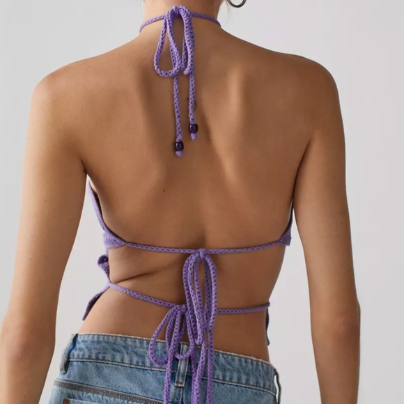 NWT House of Sunny Purple Star Tank Top - Picture 3 of 6